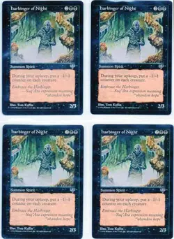 HARBINGER OF NIGHT X1 MAGIC MTG MIRAGE LIGHT PLAY (LP) 1996 - Image 3