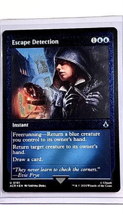 2024 MTG Magic The Gathering ACR Assassins Creed Foil Eteched Escape Detection - Image 1