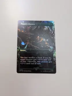 MTG - Pippin's Bravery (Borderless Foil) - Lord of The Rings NM/M Condition - Image 1