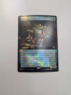 MTG - Rampant Frogantua (Extended Art Ripple Foil) - Commander: M3C NM/M Cond - Image 1