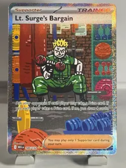 Lt. Surge's Bargain (Special Illustration Rare) 185/132 - Mega Evolution Pokemon - Image 1
