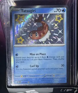 Pokemon TCG Tatsugiri Holo Shiny Rare Card Paldean Fates 127/091 Near Mint - Image 2