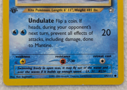 2000 Mantine #64 Neo Genesis 1st Edition Regular Pokemon Card Common - Image 3