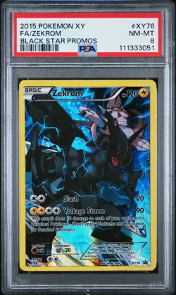 2015 POKEMON XY BLACK STAR PROMO ZEKROM #XY76 PSA 8 NEAR MINT #111333051 - Image 1