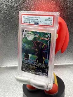 2021 Pokemon SWSH Umbreon VMAX 215/203 Alt Art Evolving Skies PSA 10 Gem Mint - Image 2