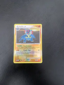 2008 Pokemon Legends Awakened Reverse Holo Armaldo Lp Whiting On The Back - Image 1