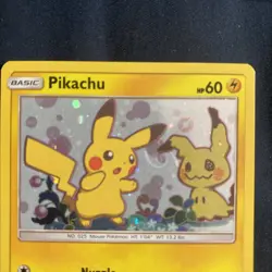 Pokemon Pikachu Holo Black Star Promo SM162 NEAR MINT WITH Massive swirl - Image 2