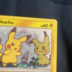 Pokemon Pikachu Holo Black Star Promo SM162 NEAR MINT WITH Massive swirl - Image 3