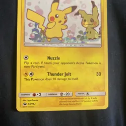 Pokemon Pikachu Holo Black Star Promo SM162 NEAR MINT WITH Massive swirl - Image 4