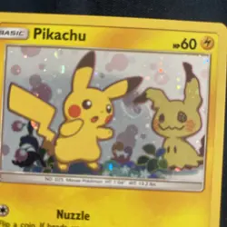Pokemon Pikachu Holo Black Star Promo SM162 NEAR MINT WITH Massive swirl - Image 5