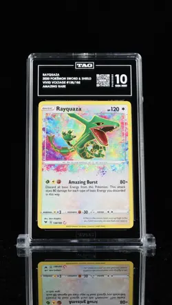 Pokemon - Rayquaza - Vivid Voltage 138/185 Amazing Rare TAG 10 *Free Shipping* - Image 1