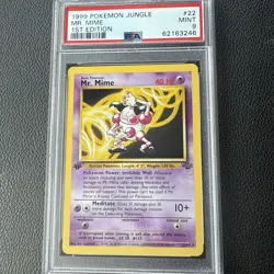 1999 Pokemon First Edition Mr. Mime 22/64 Jungle PSA 9 MINT - Image 1