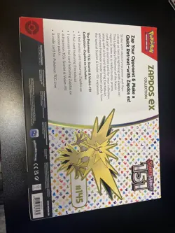 Pokemon TCG: Scarlet & Violet-151 Zapdos ex Collection - Brand New, Sealed! - Image 2