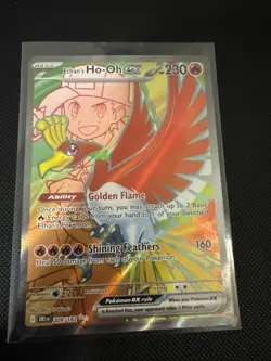Pokemon TCG Ethan's Ho-Oh EX 209/182 Destined Rivals Illustration Ultra Rare NM - Image 1