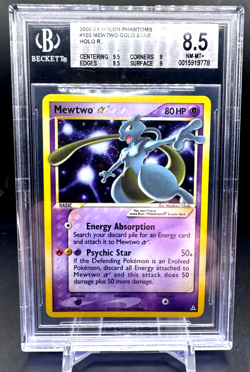 Pokemon - BGS 8.5 - Mewtwo Gold Star 103/110 - Ex Holon Phantoms - SWIRL - Image 1