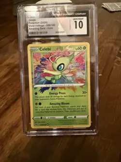 Pokemon Celebi #009/185 Vivid Voltage Amazing Rare English CGC 10 - Image 1