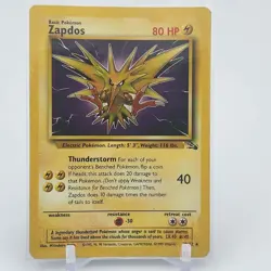 Pokemon TCG - Zapdos - Fossil Unlimited - 30/62 - MP - Image 1