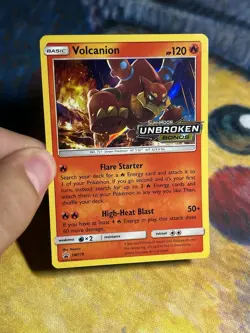 Volcanion Pokemon Prerelease SM179 Unbroken Bonds Stamped Build Battle Promo TCG - Image 3