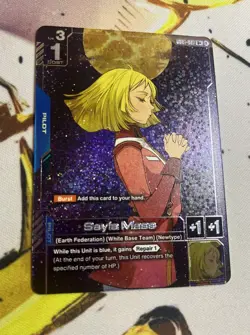 Gundam card Game Sayla Mass R+ Newtype Rising GD01-087 - Image 1