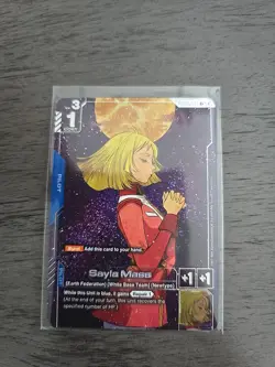 Gundam card Game Sayla Mass R+ Newtype Rising GD01-087 - Image 1