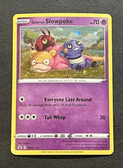 Galarian Slowpoke SWSH126 Evolving Skies Black Star Promo Holo Pokemon Card NM - Image 1