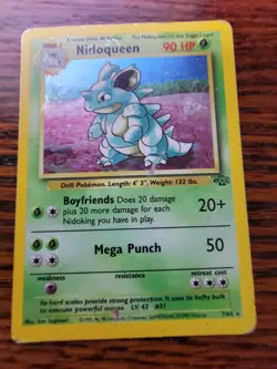 Nidoqueen 7/64 Rare Holo 1999 Jungle Set WOTC Pokemon Cards PL! - Image 1