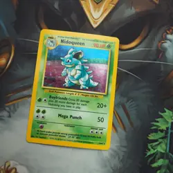 Nidoqueen Holo Rare 7/64 Pokemon Jungle Played Single Card No Set Symbol WOTC - Image 1