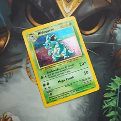 Nidoqueen Holo Rare 7/64 Pokemon Jungle Played Single Card No Set Symbol WOTC - Image 2