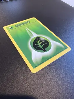 Grass Energy 99/102 Base Set Unlimited 1999 Pokemon Card Common NM - Image 3