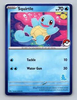 Squirtle - (Pokeball Stamped) My First Battle Deck Promo Rare Pokemon Card - NM - Image 1