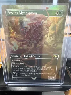 MTG English Sowing Mycospawn (Borderless) NM Foil Modern Horizons 3 - Image 1