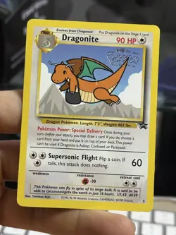 Dragonite 5 1999 WB Movie Black Star Promo Rare WOTC Nintendo Pokemon Card TCG - Image 3