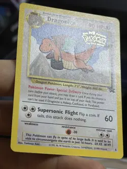 Dragonite 5 1999 WB Movie Black Star Promo Rare WOTC Nintendo Pokemon Card TCG - Image 4