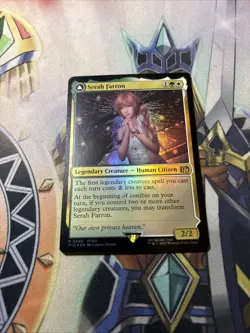 R 0240 Serah Farron FOIL NM Rare FFXIII Final Fantasy MTG Human Citizen Card FIN - Image 1