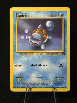 Pokemon Squirtle 68/82 Team Rocket Regular MP 1999-2000 Vintage WOTC TCG Card - Image 1