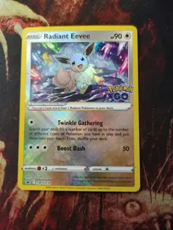 Radiant Eevee SWSH230 Full Art Pokemon Card 2022 - Image 1