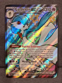 Pokemon Card TCG - Gardevoir ex 217/091 Shiny Ultra Rare Paldean Fates Near Mint - Image 1