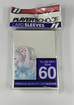 White Yu-Gi-Oh! Japanese Size Player's Choice Card Protector TCG 60 Sleeves - Image 1