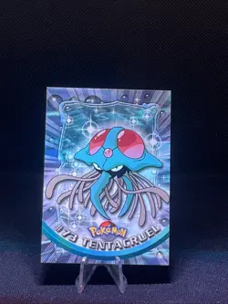 TENTACRUEL #73 - BLACK Logo - NON-HOLO - SERIES 1 - TOPPS Pokemon Card - NM/LP - Image 1