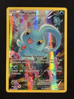 Manaphy XY113 XY Generations Mytical BLACK STAR Promo Pokemon Card - Image 1