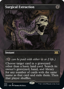 MTG Surgical Extraction - Foil - Borderless, NM-Mint, English Double Masters 202 - Image 1