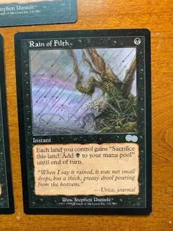 Rain of Filth, X3, Urza's Saga, Magic the Gathering, Never Played! - Image 4