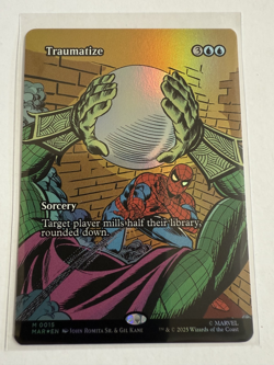 MTG Traumatize 0015 Foil (Borderless) Marvel Eternal Legal NM MAR - Image 1