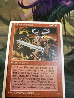Vintage 1995 Keldon Warlord - MTG 4th Edition - Image 2