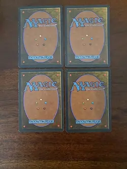 MTG Ice Age Mountain x4 Vintage MTG Basic Land Red LP/EX - Image 2