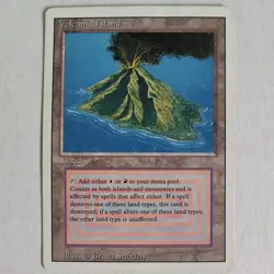 Volcanic Island - HP- - Revised Edition 3ED - MTG - Image 1