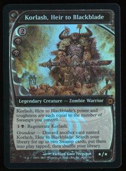 Korlash, Heir to Blackblade - FOIL - MTG Future Sight Prerelease Promos - RareCo - Image 1