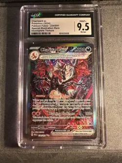 ERROR Charizard ex SIR Pokemon Paldean Fates 234/091 CGC 9.5 Incomplete Texture - Image 1