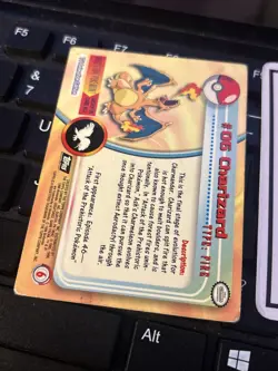 2000 Topps Chrome Charizard #06 Series 1 Pokemon - Image 5
