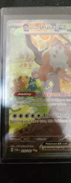 TCG Pokemon English Bloodmoon Ursaluna ex 216/167 Sv06: Twilight Masquerade Holo - Image 3